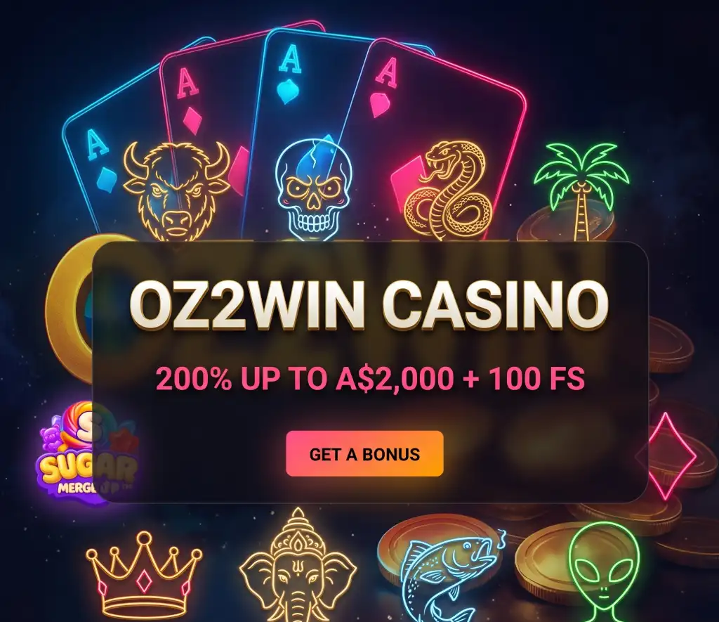 Oz2Win Casino Main Banner
